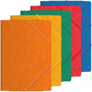 DOHE CARPETA GOMAS CARTULINA 600G FOLIO  COLORES 10-PACK 10087